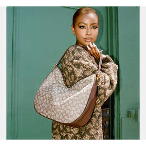 Soft Tabby Hobo In Signature Jacquard